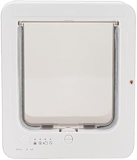 SUNGOOYUE Smart Pet Door, Electronic Cat Door 26 x 29.5 cm with App Control, Timer, Motion Sensor and Collar Activation