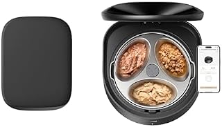 PETLIBRO Automatic Wet Food Cat Feeder with Semiconductor Cooling and Dog Food Mat Bundle, 22 x 16.5 Inch