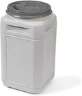 13 Gallon Pet Food Storage Container with Lid and Built-In Handles, Natural Gray CM09361