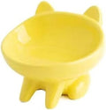 Slanted Ceramic Cat Food Bowl