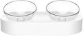 Pet Bowl Feeding Dishes, Adjustable Feeder Bowls with Water Cup, Plastic and Stainless Steel