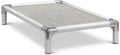 Elevated dog bed with silver aluminum frame and sierra mesh fabric, 50 x 36 inches – view 2