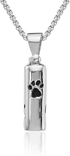 IceCarats 925 Sterling Silver Cremation Urn Necklace Pendant for Ashes
