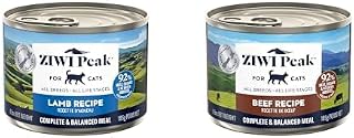 ZIWI Peak Canned Wet Cat Food Bundle, Lamb and Beef, 92% Meat and Organs, 12 x 6.5 Oz Each