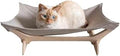 Soft Pet Cat Rocking Chair Bed Hammock with Wood Frame