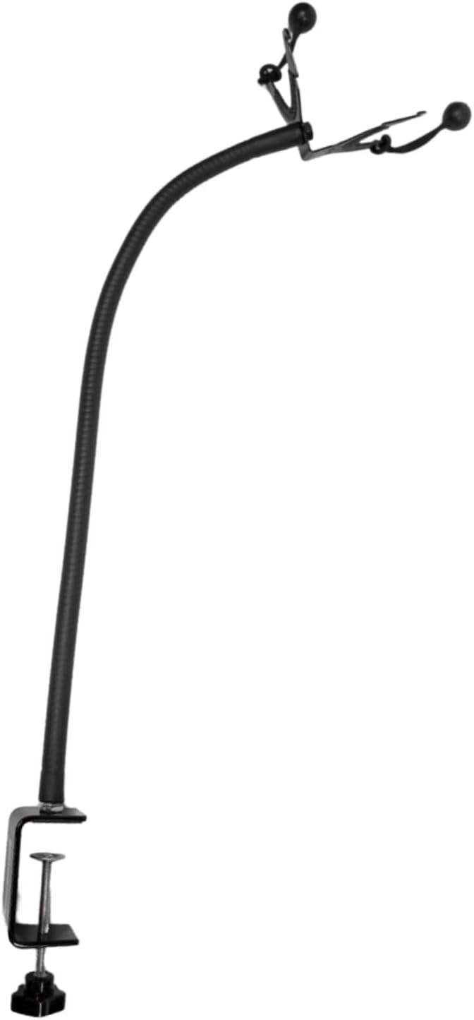 Grooming dryer hose holder attached to a grooming station