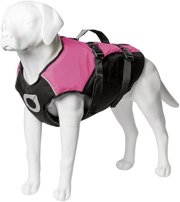 Dog life jacket with flotation panels and adjustable straps – view 5