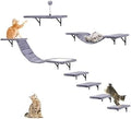 Wood Cat Wall Shelves Set, Perch Platform Climber for Cats and Kittens