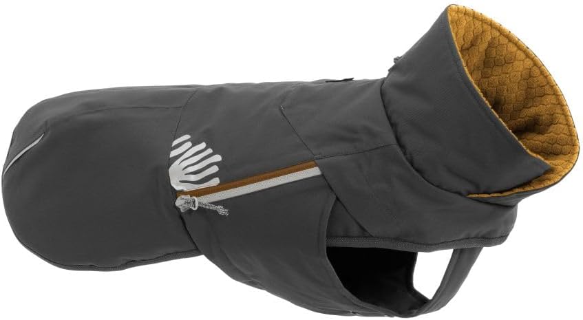 Blackberry purple padded waterproof dog jacket with wraparound collar