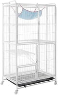 4-Tier Indoor Metal Cat Cage with Wheels