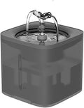 Automatic Cat Water Fountain with Faucet, Filter and Transparent Body