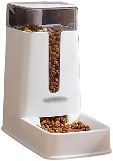 White Automatic Pet Feeder and Drinker Bowl for Cats, Style D