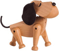 Beech wood dog exercise toy with natural finish