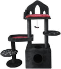 Gothic Cat Tree, 44.5 Inch, Multi-Level with Sisal Scratching Posts