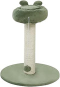 Sisal Cat Scratcher and Climbing Toy with Plush Pad Pillar, Gray