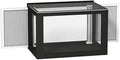Window Catio for Cats Under 15 Lbs, 61 x 47 x 41 cm, Black