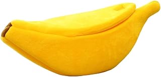 Banana-Shaped Cat Bed House, Cozy and Portable, 55 cm