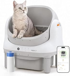 Open-Top Self-Cleaning Litter Box L1, Hands-Free, App Control, Anti-Pinch, Safety Sensors and Liner, for Small and Medium