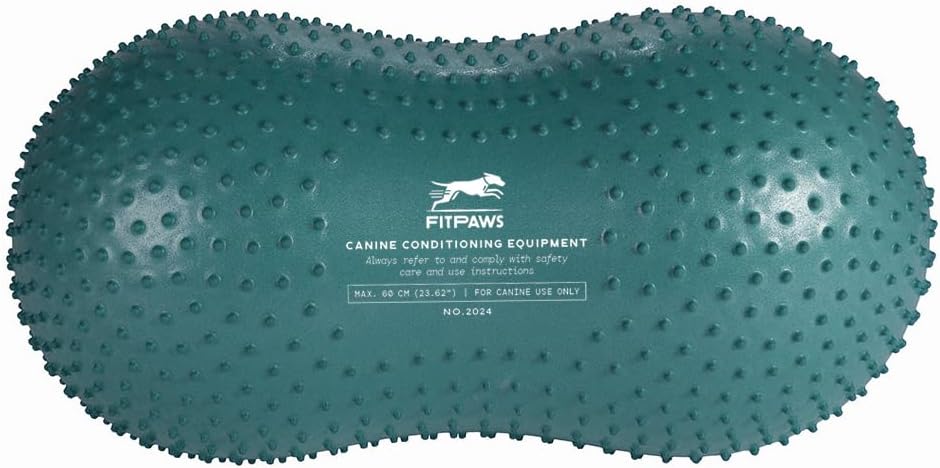 Peanut-shaped inflatable dog balance ball, 60 cm