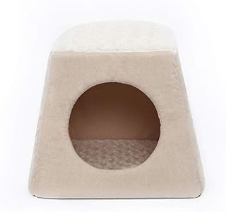 Folding Pet Sofa Bed with Removable Washable Cover, Semi-Closed Nest