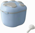 Airtight Pet Food Storage Container with Lid and Ladle, Large Capacity, Sealed, Blue
