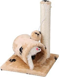 Cat Climbing Frame with Scratching Post and Activity Centre, Beige