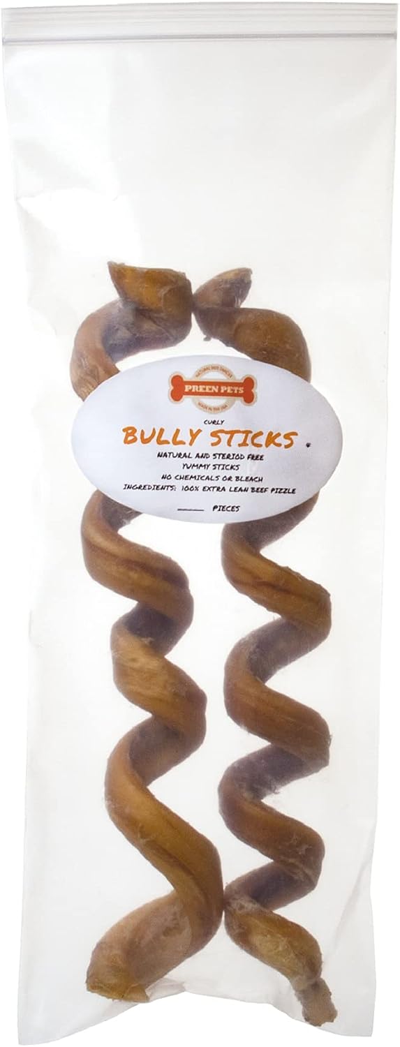 Curly 12 inch bully sticks for dogs