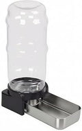 Automatic Cat Water Dispenser, Siphon Fed with Stainless Steel Tray and Transparent Tank, 8.6L
