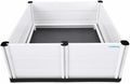 48 inch modular whelping box with pig rails and floor liner