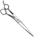 Geib Gator Bent Shank Stainless Steel Curved Pet Grooming Shears, 8-1/2 Inch