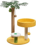 Small Space-Saving Cat Tree, All-in-One Climbing Frame, Cat Bed and Scratching Post, Banana Tree, Requires Assembly