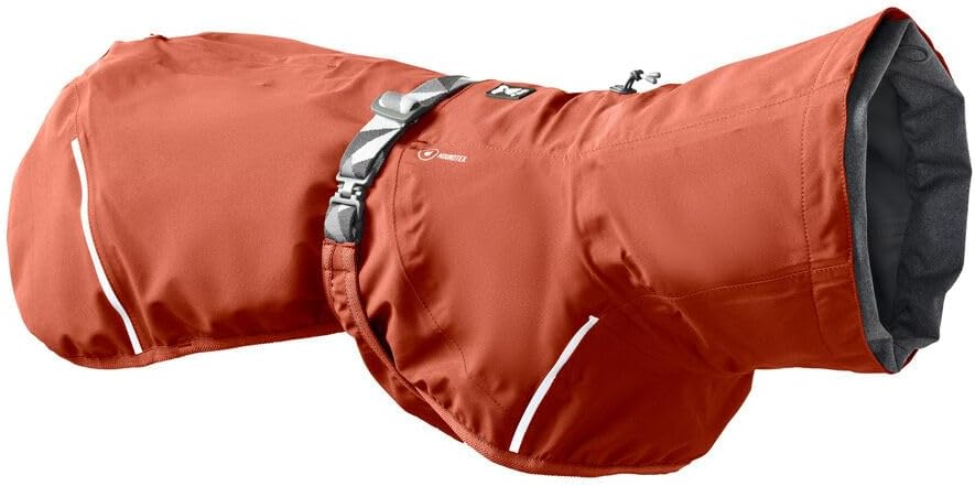 Cinnamon brown dog rain coat for muddy walks – view 4