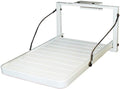 14 x 20 inch dog loading platform hooked to a boat boarding ladder
