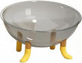 Raised Cat Bed with Transparent Sleeping Chamber and Legs, Open-top, Sturdy, for Home Use, Yellow Legs