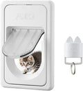 Smart Electronic Pet Door with 3 Modes, Battery Powered Sensor, 1 Sensing Key, Small Size, Pets Up to 35 lbs