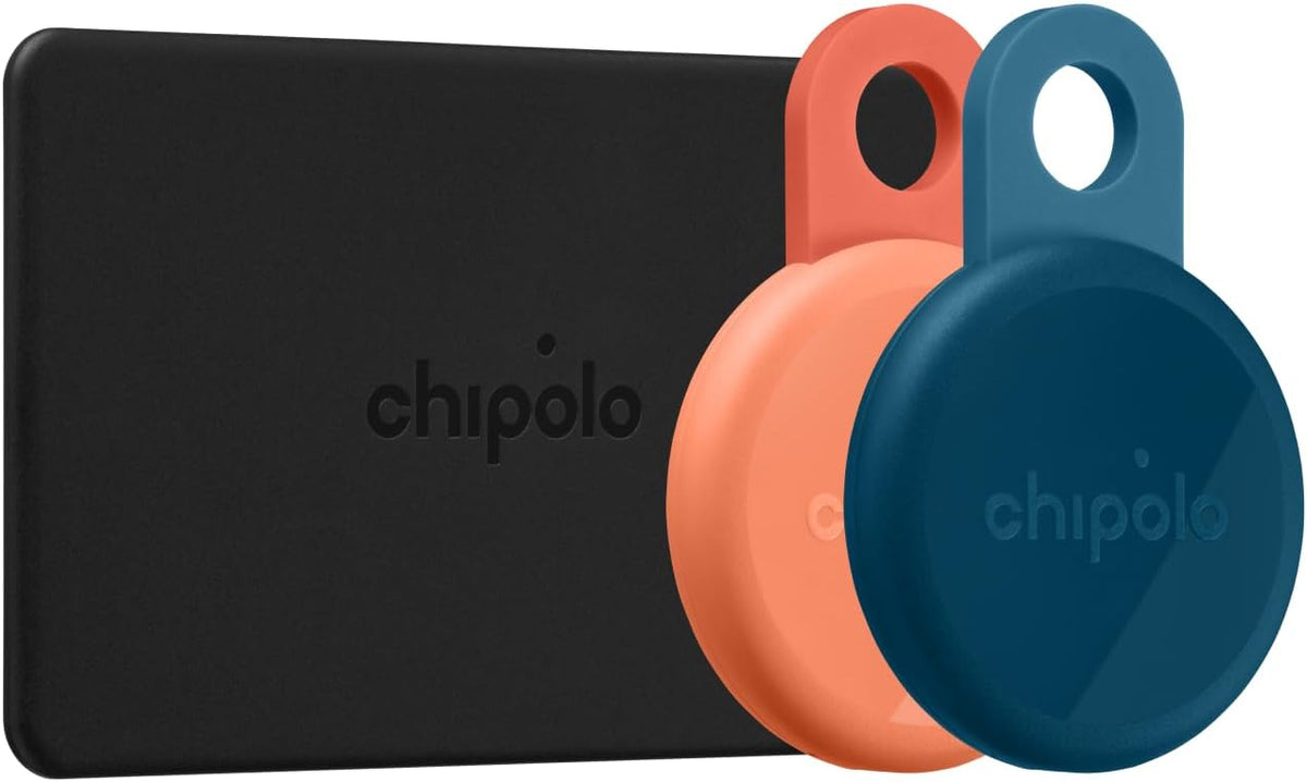 Two loop Bluetooth tracking tags and one card tracker