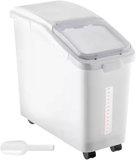 Large Capacity Airtight Rice Storage Container and Pet Food Dispenser Bin KM58838