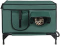 Heated Outdoor Cat House, Waterproof, with Auto-Heating Pad