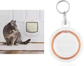 PetSafe Microchip Cat Door with Key Fob, Exterior or Interior, Exclusive Entry for Non-Microchipped Cats