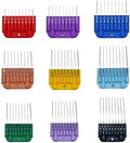 Pet 9-Color Stainless Steel Comb Set, Compatible with Oster A5