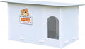 Outdoor Cat Shelter with Raised Base, Snow-Resistant, for Yard, Patio and Emergency Areas