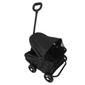 Pink folding pet stroller with adjustable canopy – view 2