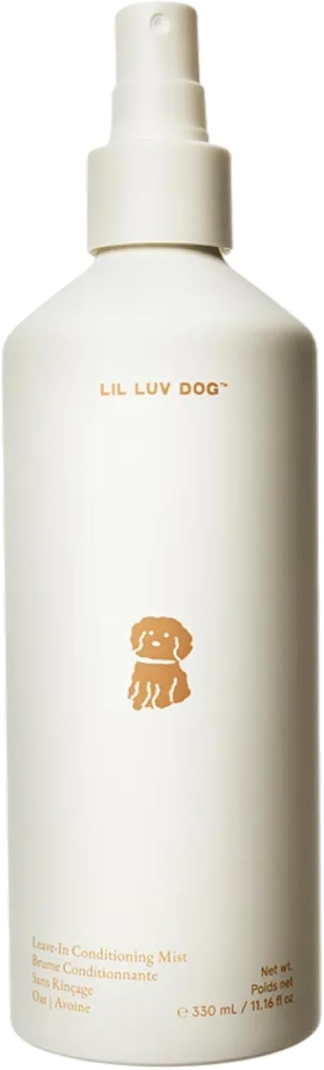 11.8 fl oz bottle of oat leave-in conditioning mist for dogs