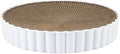 Round Cardboard Cat Scratcher Lounge, White, 1 Piece
