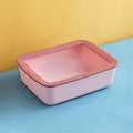 Semi-Enclosed Cat Litter Box, Splash-Proof, Large, Style C