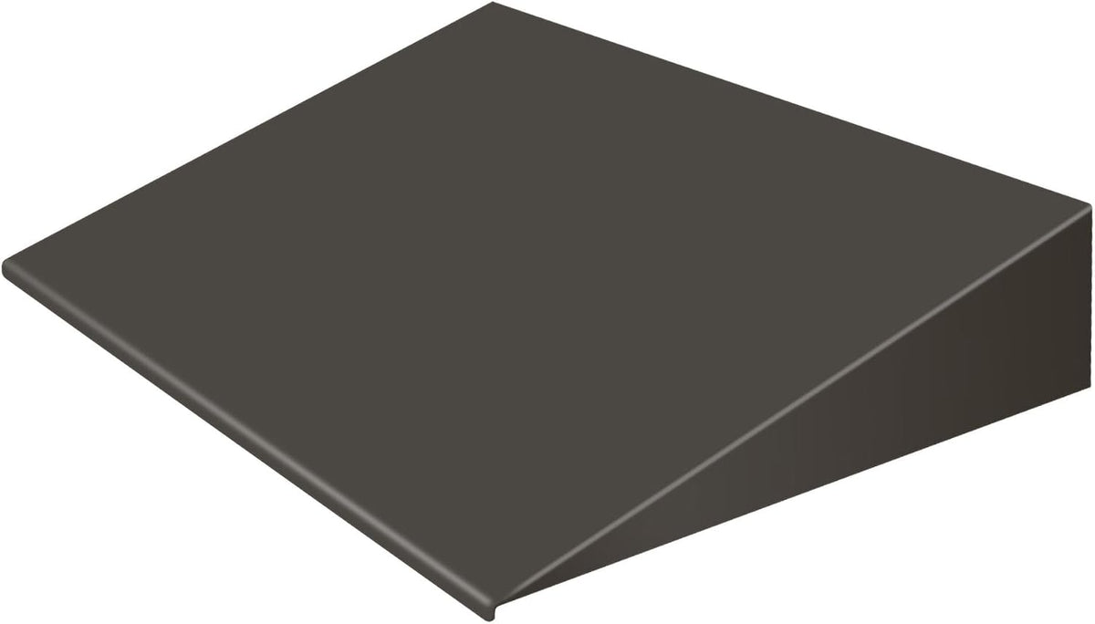 Bronze awning canopy mounted above an exterior pet door – view 2