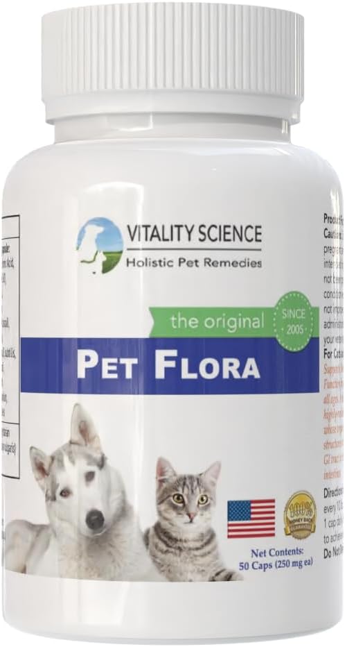 Bottle of probiotic capsules for cats and dogs, 250 count – view 3