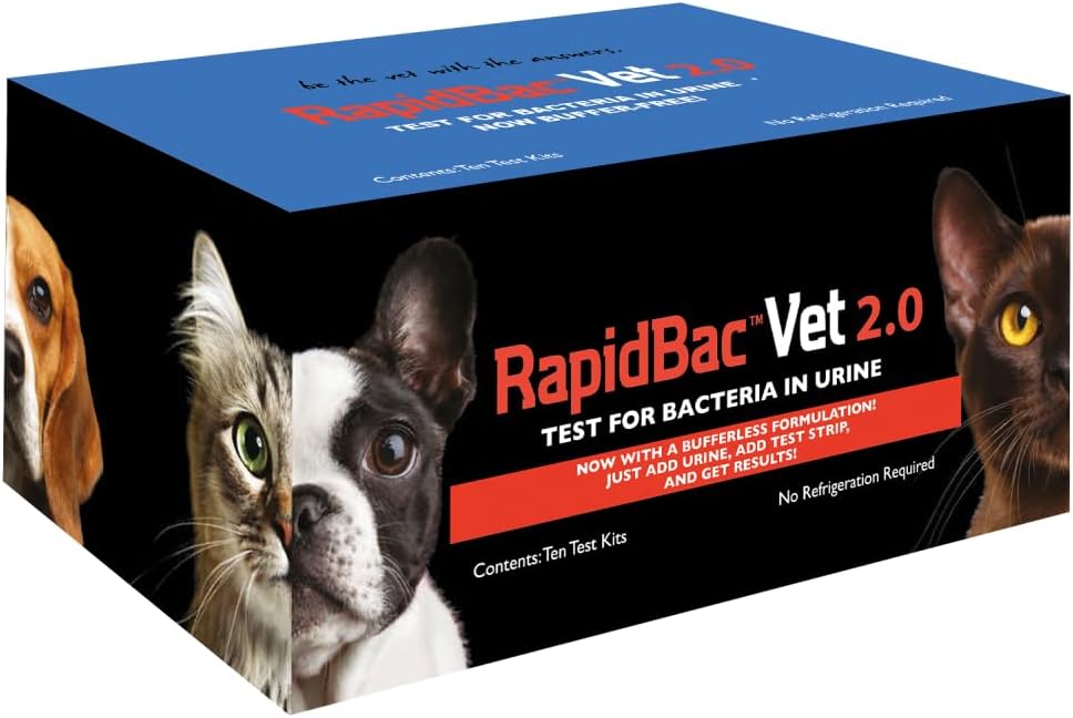 At-home urine bacteria screening test kit for dogs and cats