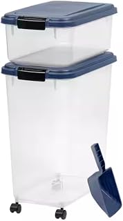 Airtight Pet Food Storage Container with Scoop, 54 lb, EV44312