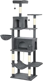 Multi-Level Cat Tree with 2 Condos for Indoor Use